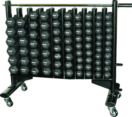 Neo-Hex Club Pack (Neoprene Coated Iron - Black)  (INCLUDES RACK) - 69031)
