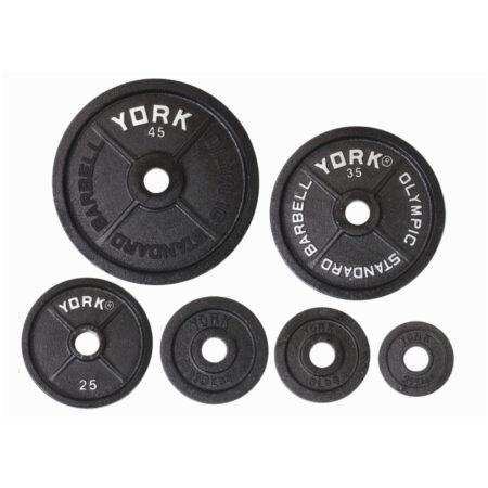 100 lb YORK 2" "Legacy"Cast Iron Precision Milled Olympic Plate