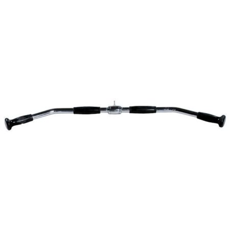 36" Chrome Lat Bar w/ Rubber Ergo Grips - Revolving