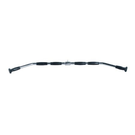 48" Chrome Lat Bar w/ Rubber Ergo Grips - Revolving