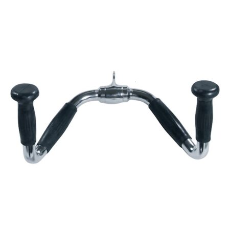 Multi-Exercise Chrome Bar w/ Rubber Ergo Grips - Revolving