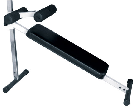 FT Adjustable Sit-up Board- White Frame/Black Upholstery
