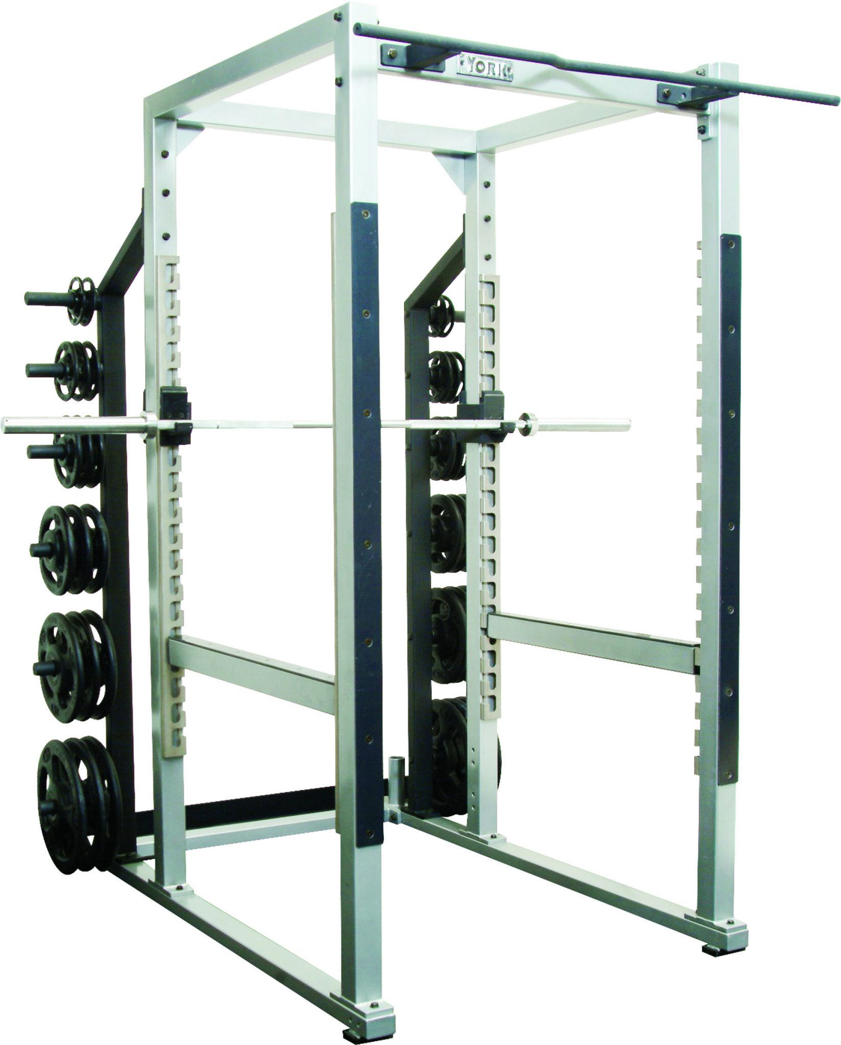 ST POWER RACK w/ HOOK PLATES - 40" WIDTH - SILVER