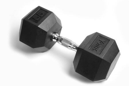55 lb Rubber Hex w/ Chrome Ergo Handle