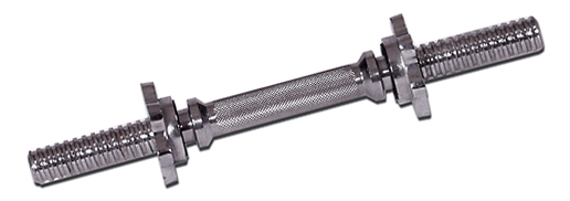 York Std Chrome 14" Spin-Lock Dumbbell Handle w/ Spin-Lock Collars (EACH) - Image 2