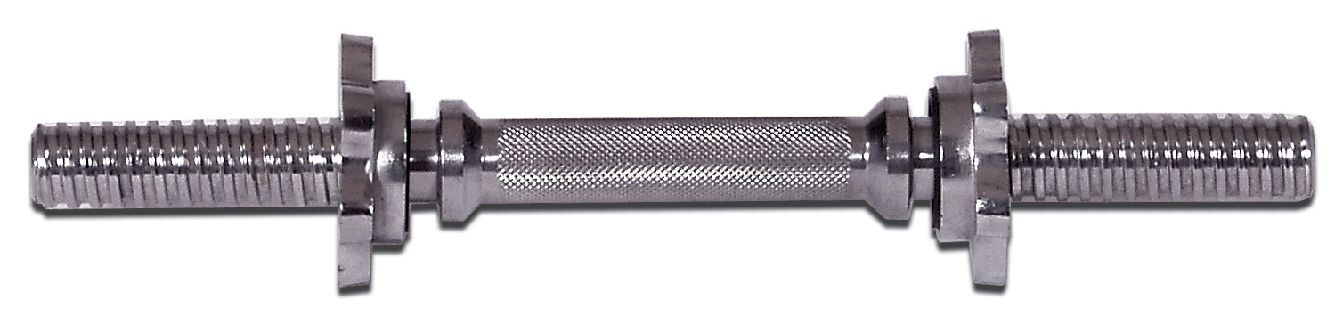 York Std Chrome 14" Spin-Lock Dumbbell Handle w/ Spin-Lock Collars (EACH)