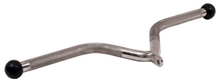 NT043 V Shape Chrome Bar W/ Rubber Ends