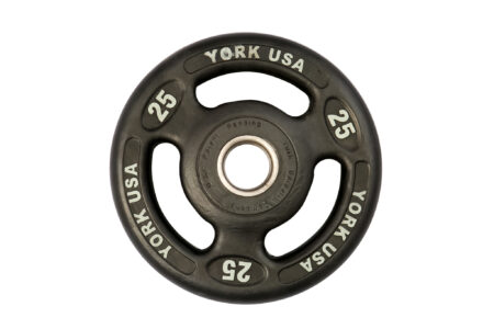 25 lb YORK "ISO-Grip" Urethane Plate - Black