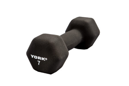 7 lb Neoprene Hexagon Fitbell w/ Cast Ergo Handle - Black