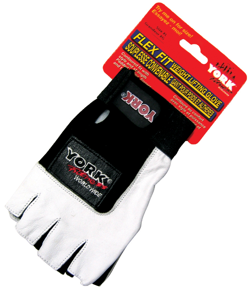 YORK Flex Fit Weight Lifting Glove- Small