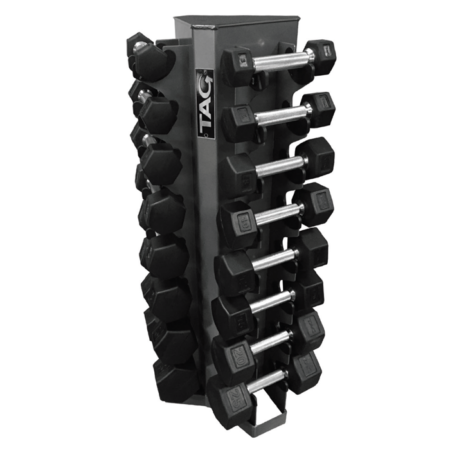 TAG 8 pair Vertical Dumbbell Rack - BLACK