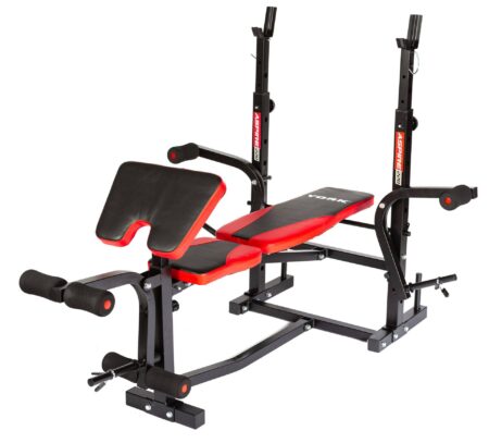 YORK Aspire 220 Folding Wide Stance Bench with Arm Curl/Leg Curl/Butterfly