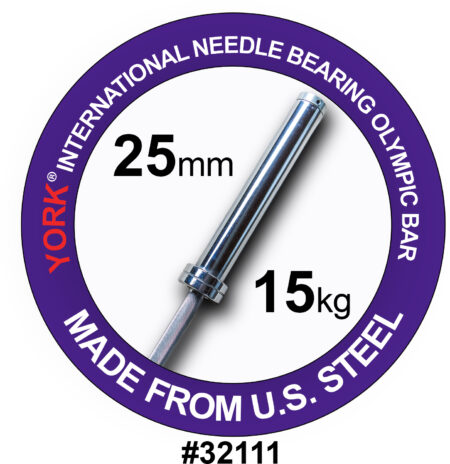 North American Women's Needle Bearing Olympic Training Bar - 25 mm