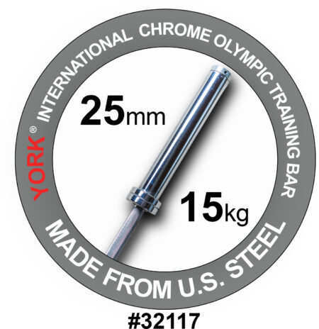 York Int'l Women's Training Bar - 25 mm