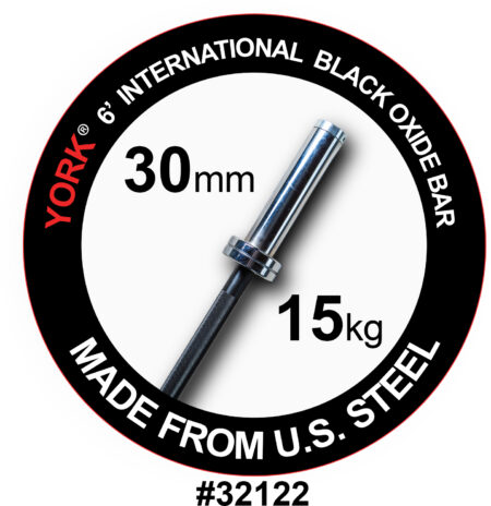 6'  Int'l. Black Oxide Bar  28 mm