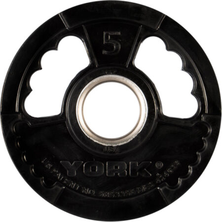 5 lb.      G2 Dual Grip Thin Line Rubber Encased Olympic Plate