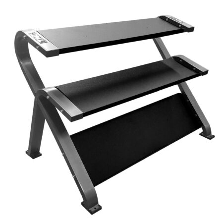 TAG 3 Tier Horizontal Dumbbell Rack - SILVER