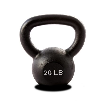 20 lb. Single Kettlebell - Black