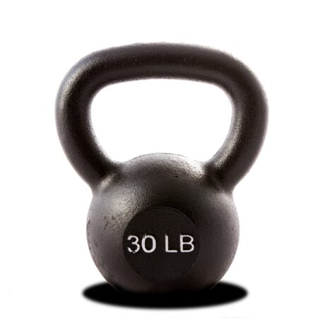 30 lb. Single Kettlebell - Black