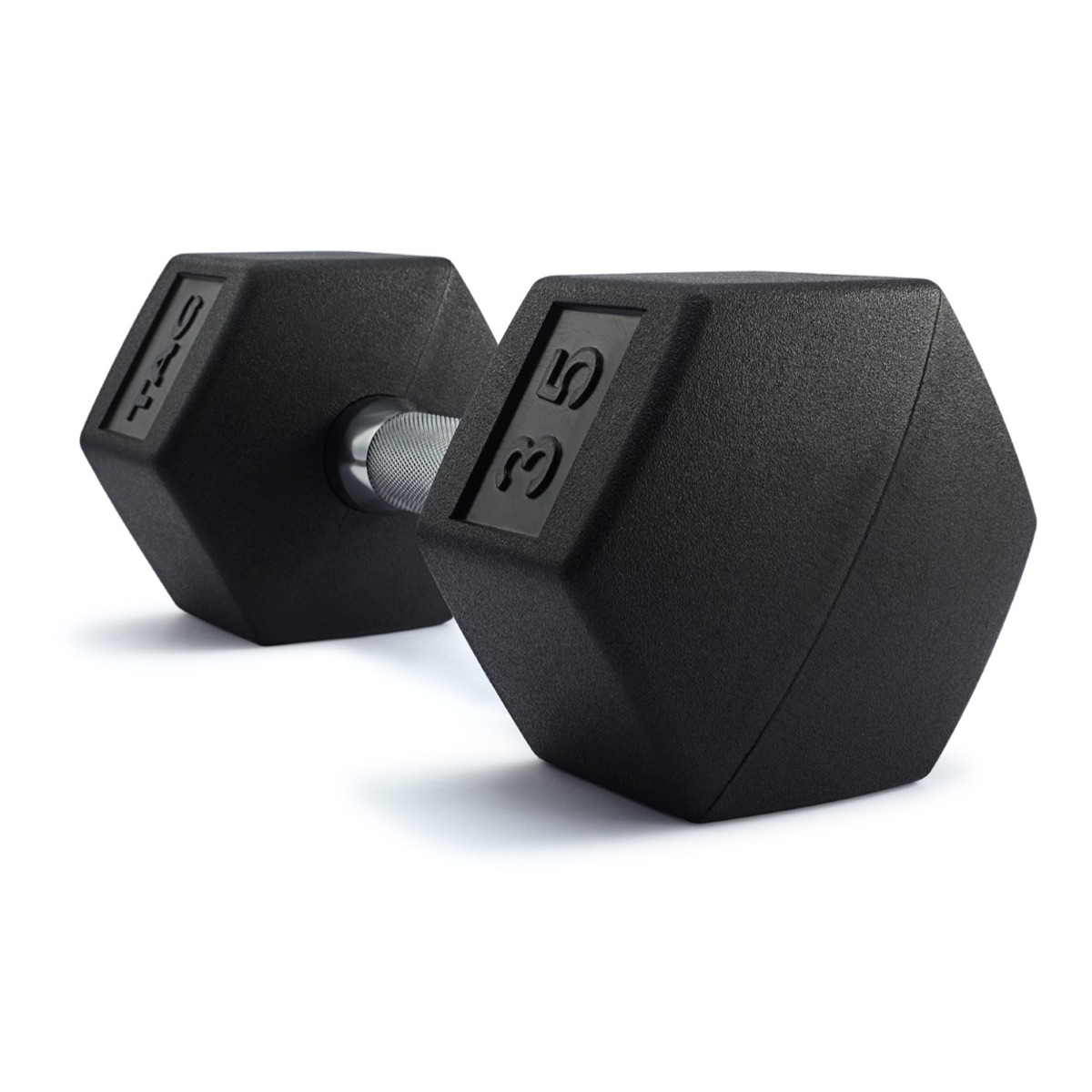 TAG HEX RUBBER DUMBBELL (Comes in Pairs)