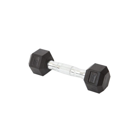 5 lb Rubber Hex w/ Chrome Ergo Handle