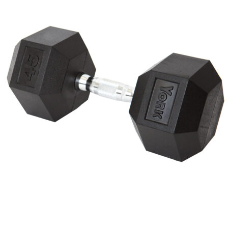 45 lb Rubber Hex w/ Chrome Ergo Handle