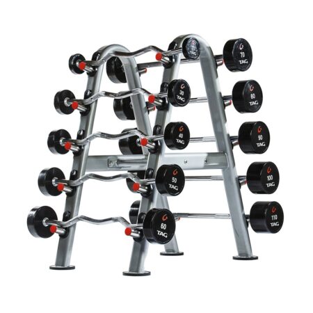 TAG 10 unit Barbell Rack - SILVER