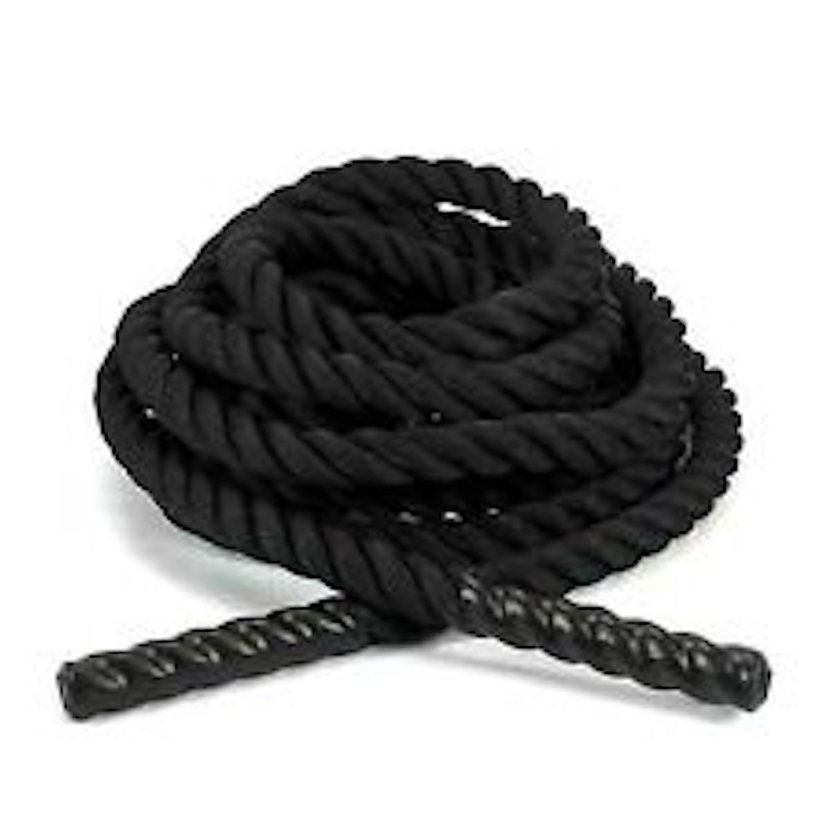 TAG 30' 2" Black PolyDacron Battle Rope with Heat Shrink Grips