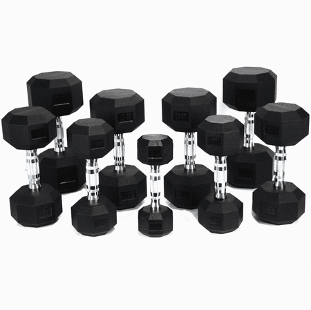TAG 5-75lb Urethane HEX Dumbbell Set (15Pair)