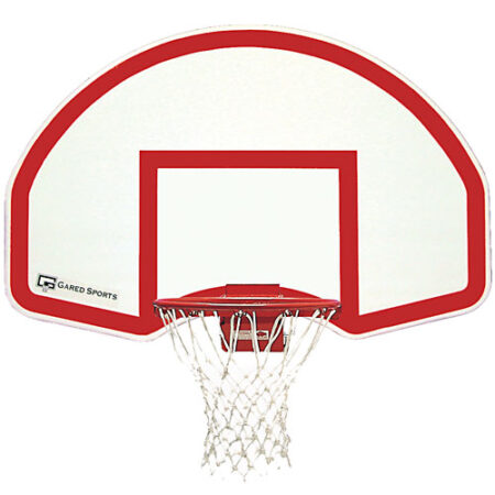 Gared Steel Fan Shaped Rear Mount Backboard - White