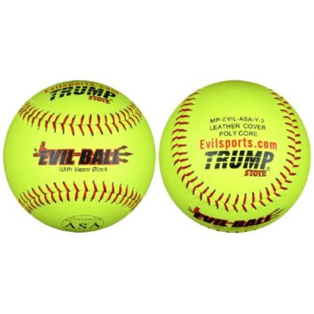 Trump® MP-EVIL-USA-Y-2 Evil Sports USA 12" 44/375 Premium Leather Softball - One Dozen