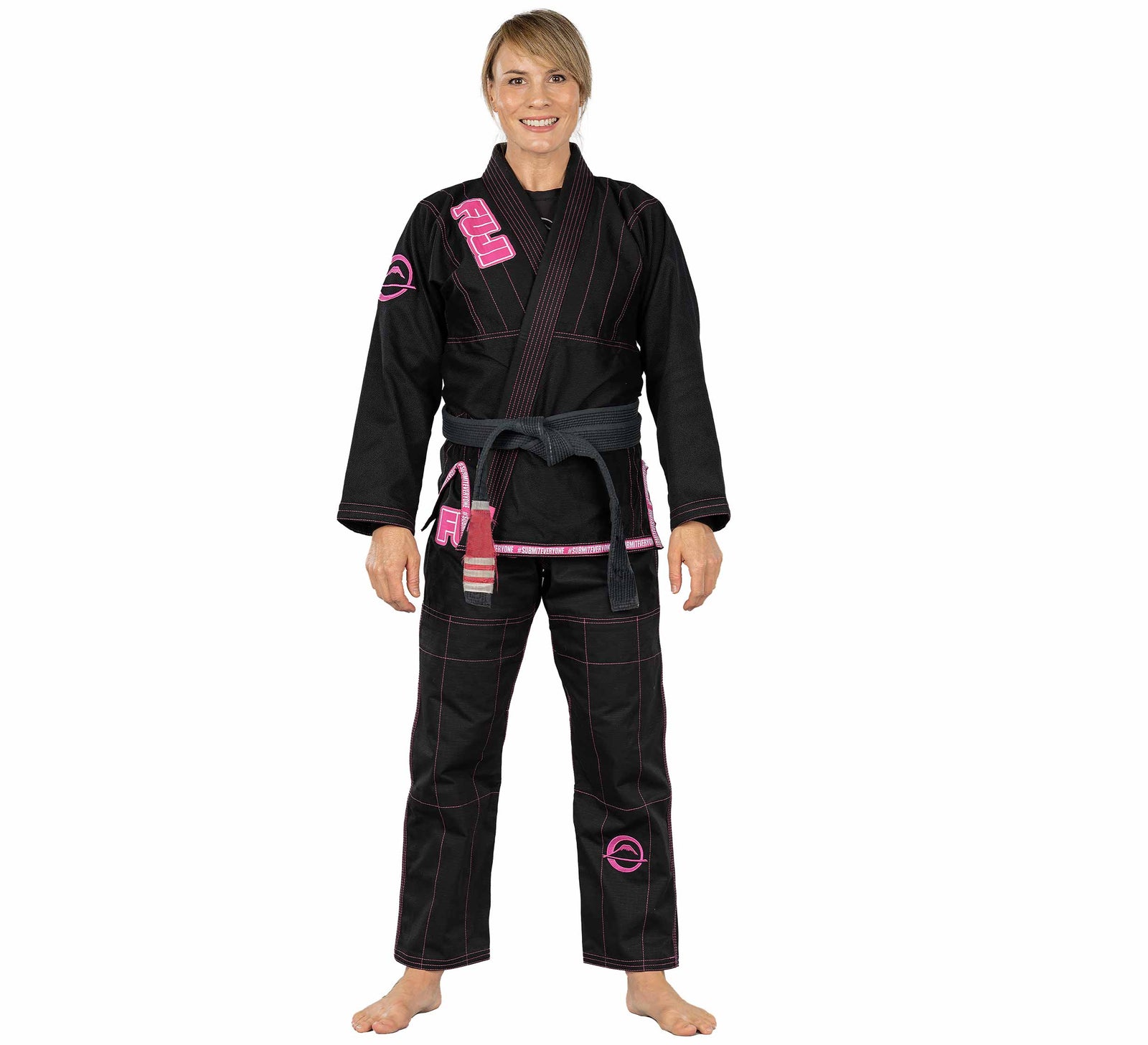 Submit Everyone Womens BJJ Gi Pink - Image 2