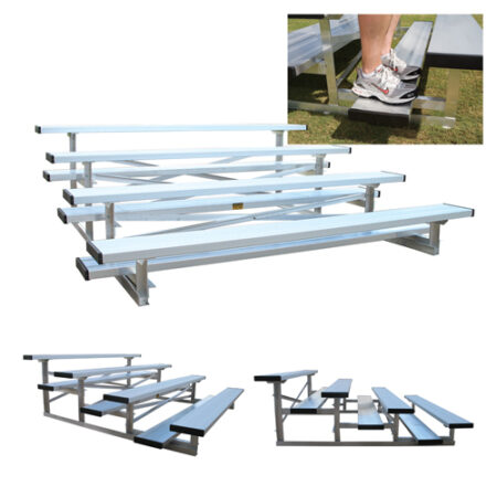 4 Row 27' Low Rise Bleacher