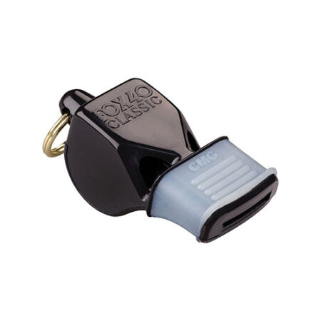 Fox 40 Whistle Classic Black  with Mouth Grip
