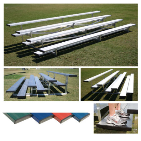 4 Row 7.5' Low Rise Pref. Bleacher