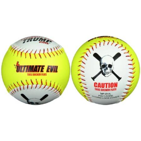 Trump® MP-EVIL 12 Inch 53/500+ Leather Cover Softball (Non-Sanctioned) - One Dozen