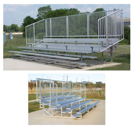 4 Row 15' Vertical Picket Bleacher