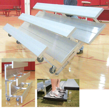 3 Row 8' Pref. Tip n' Roll Bleacher