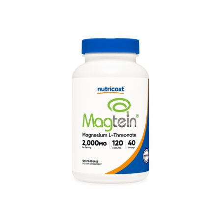 Magnesium L-Threonate (Magtein) Capsules (48 MG x 3) (120 Capsules)