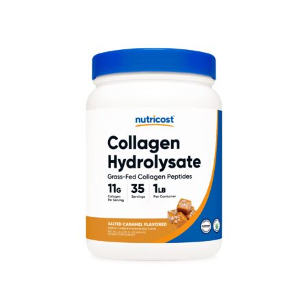 Grass-Fed Bovine Collagen Hydrolysate Powder Salted Caramel (1 LB)