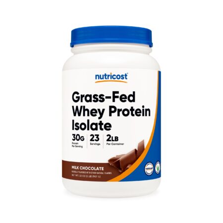 Grass-Fed Whey Protein Isolate Powder Chocolate (2 LB)