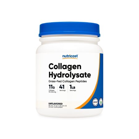 Grass-Fed Bovine Collagen Hydrolysate Powder Unflavored (1 LB)