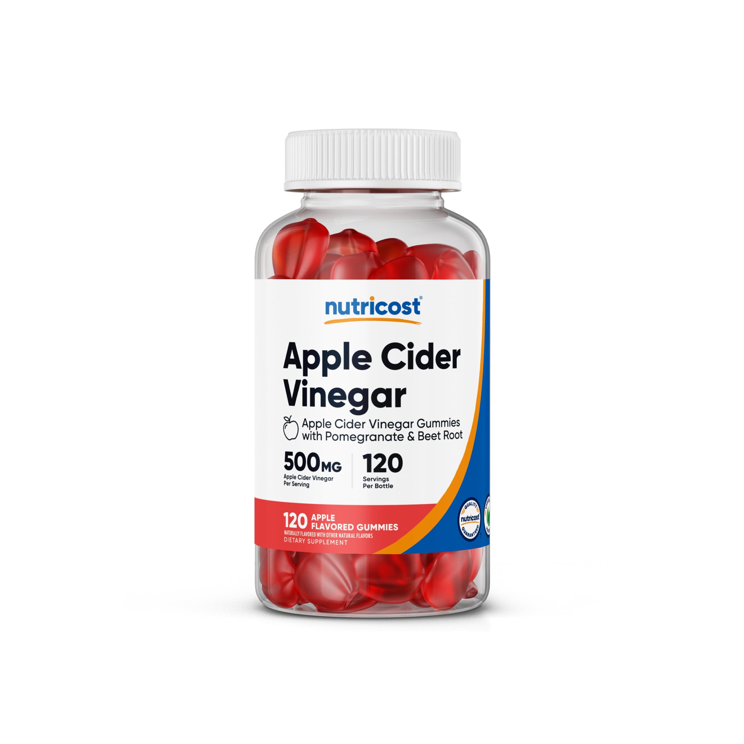 Nutricost Apple Cider Vinegar Gummies - 120 Apple Flavored Gummies