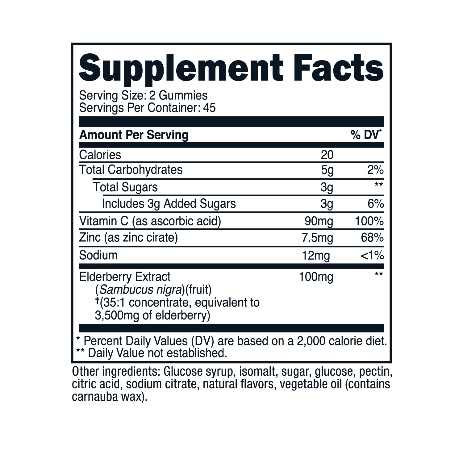 Nutricost Elderberry Gummies (with Vitamin C & Zinc) - 90 Flavored Gummies - Image 2