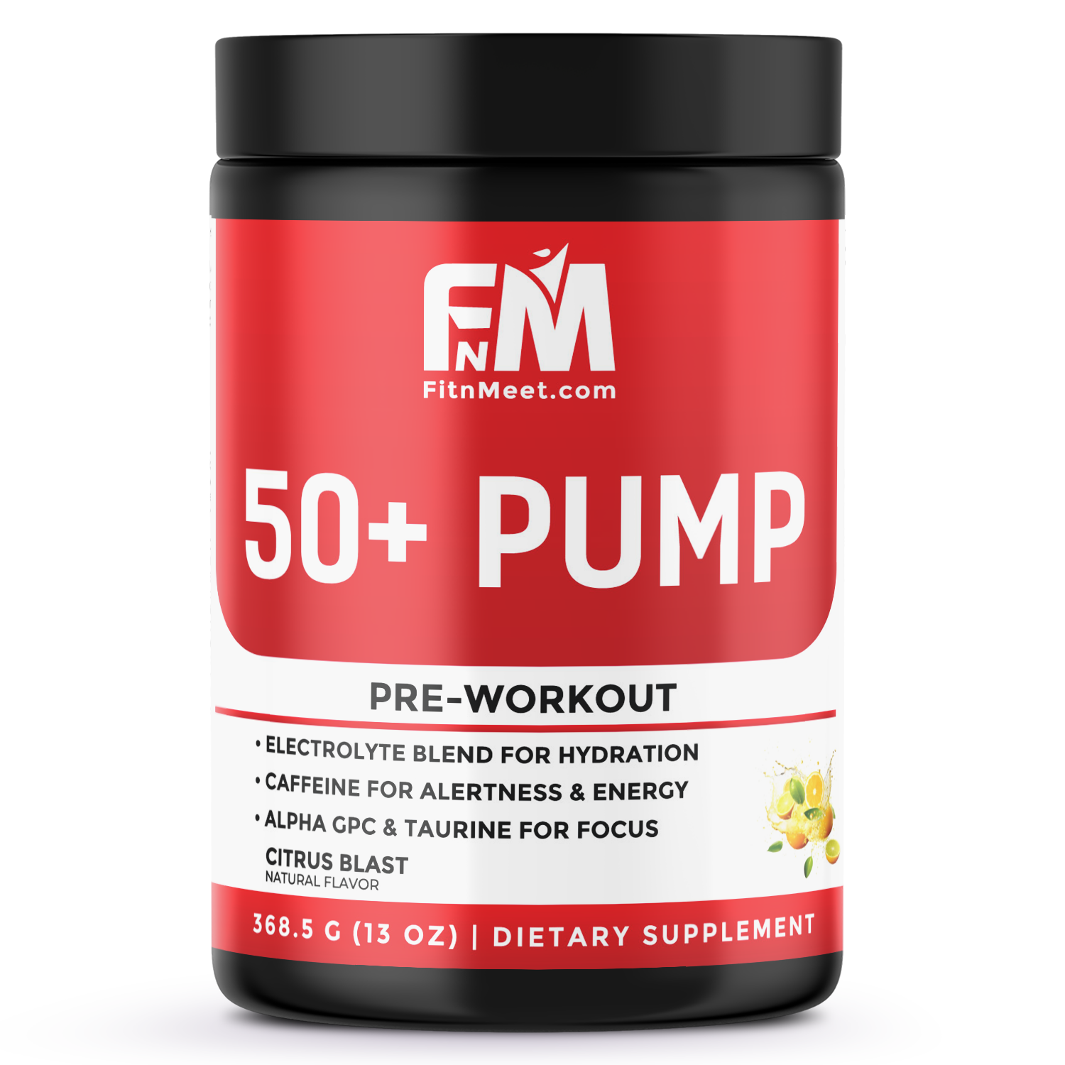 50+ Pump Non Stim Pre Workout - Citrus Blast