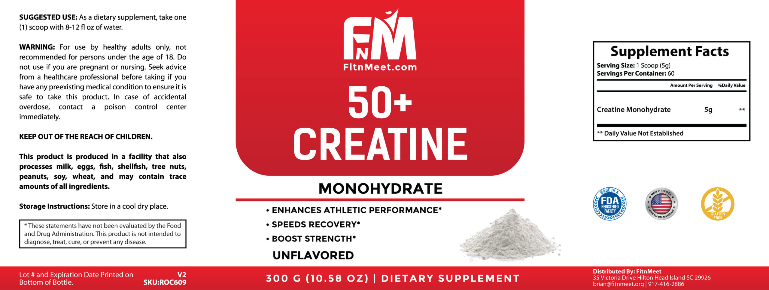 50+ Creatine Powder 300g - Image 2