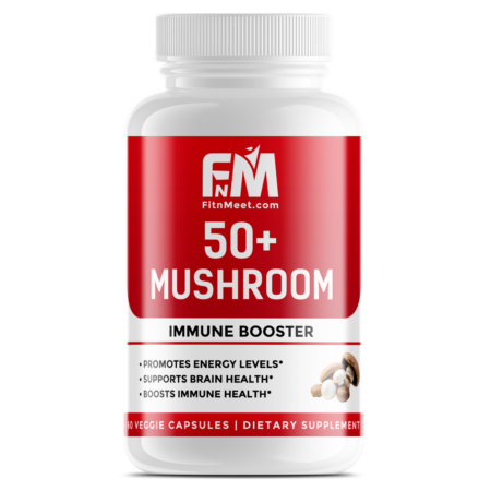 50+ Mushroom Immune Booster Chaga, Cordyceps, Reishi and Lion’s Mane.
