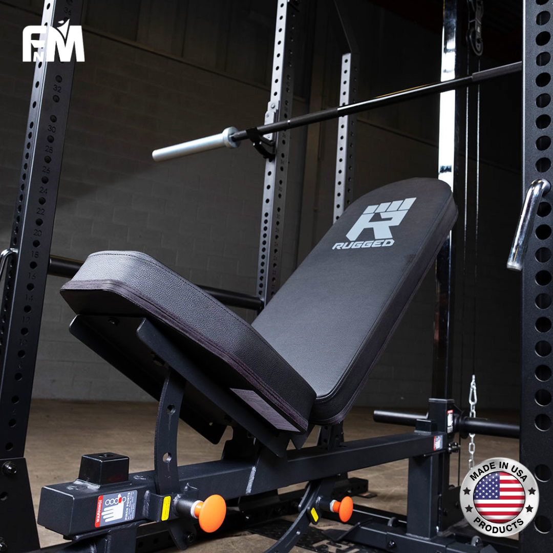 FitnMeet Flat/Incline Adjustable Bench with 5–50 lb Dumbbell Set for Home Gym - Image 2