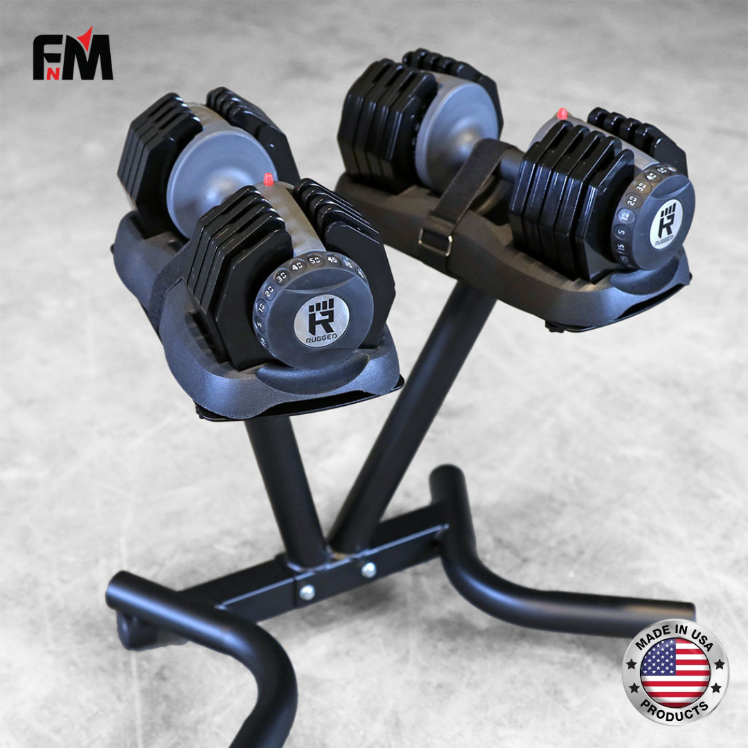 FitnMeet Flat/Incline Adjustable Bench with 5–50 lb Dumbbell Set for Home Gym - Image 4