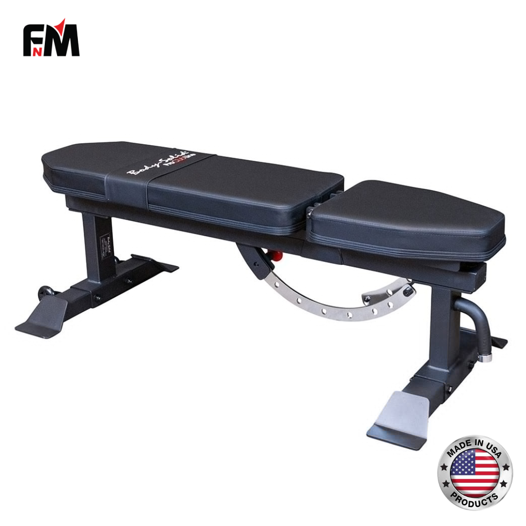FitnMeet Pro Clubline SFI20 Flat/Incline Bench – Heavy-Duty Gym Bench, 1,000 lb Capacity - Image 2
